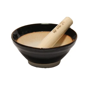 Made in Japan Ripple Ridge Mortar and Pestle Suribachi and Surikogi Set Small... - Picture 1 of 10