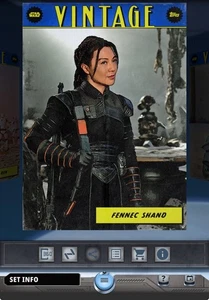 Topps Star Wars Card Trader 2025 Vintage S3 Blue Rare - Fennec Shand - Picture 1 of 1