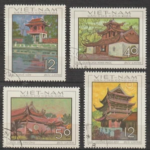 1968 North VN Architecture Tây Phương Pagoda Sc # 521-22;525-26 Cto NH - Picture 1 of 1