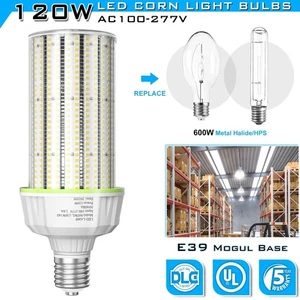 120W LED Corn Light Industrial Warehouse High Bay Bulb 18000lm E39 Base 100-277V - Picture 1 of 18