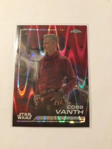 2024 Topps Chrome Star Wars Cobb Vanth #32 Red Blaster RayWave Refractor - Picture 1 of 2