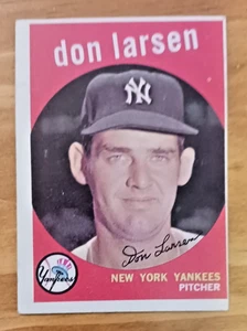 1959 Topps Don Larsen Baseball Card #205 - EX - Off Center - Picture 1 of 2