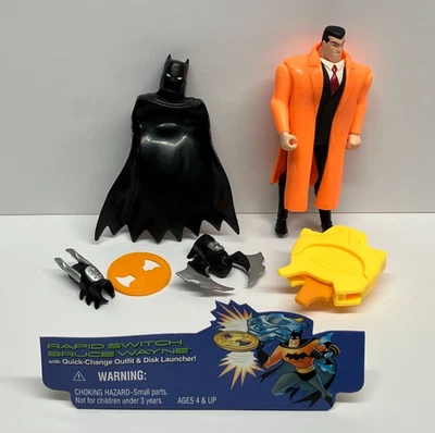 Figura de acción Hasbro Batman Beyond Rapid Switch Bruce Wayne 2000 100 % completa Foto 1 de 2
