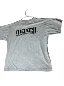 Vintage Maxell Broadcast Video Werbe T-Shirt Gr. XL Einzelnaht Leinwand Sterne - Bild 1 von 14