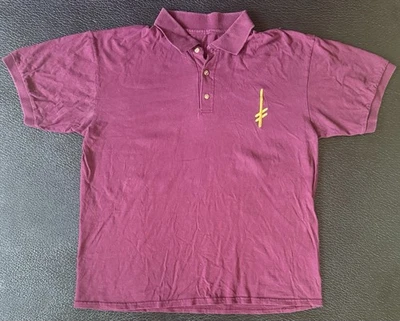 RARE Vintage Deathwish Skateboards Maroon Men’s Polo No Tag 21x26 Y2K - Image 1 of 2