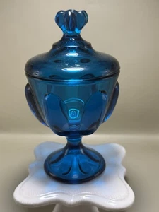 Viking Epic Glass 5,5” 6 petali barattolo menta piatto caramelle bluenique htf - Foto 1 di 6