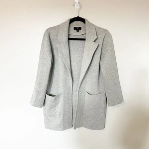 J.crew Sophie maglione blazer aperto davanti grigio donna taglia xs  - Foto 1 di 10