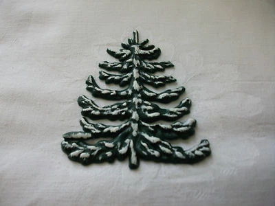 MOOSMÜLLER Wachsornament, Wachskunst, Baum, Tanne grün/weiß, Kerze selbst gestalten