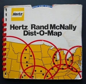 Hertz / Rand McNally Dist-O-Map Vintage 1950s - Picture 1 of 8