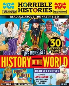 NEW Terry Deary HORRIBLE HISTORIES HISTORY of WORLD READ all about NASTY BITS - Picture 1 of 1