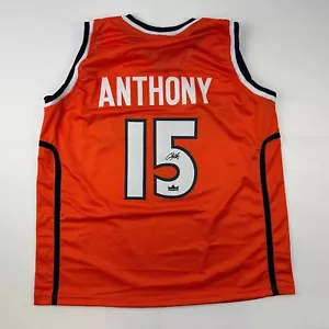 Facsimile Autographed Carmelo Anthony Syracuse Orange Reprint Jersey Men's XL - Picture 1 of 4