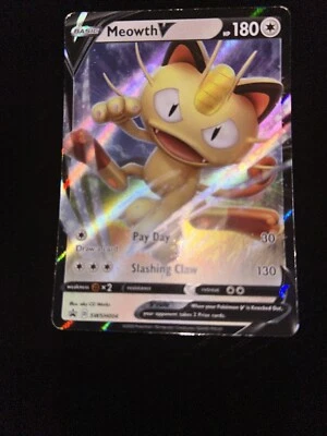 Meowth V SWSH004 SWSH: Sword & Shield Promo Cards Holo - Image 1 of 3