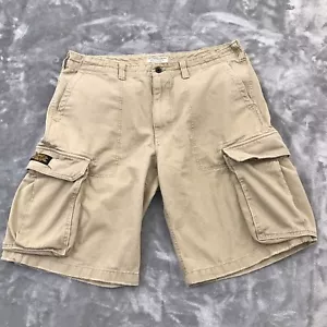Pantalones Cortos Polo Jeans Carga Para Hombres 38 Marrón Ralph Lauren Militar Excedente Y2K Sueltos - Imagen 1 de 11