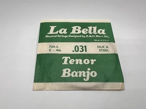 La Bella Tenor Banjo Musical Strings USA, .031 Silk And Steel - Picture 1 of 1