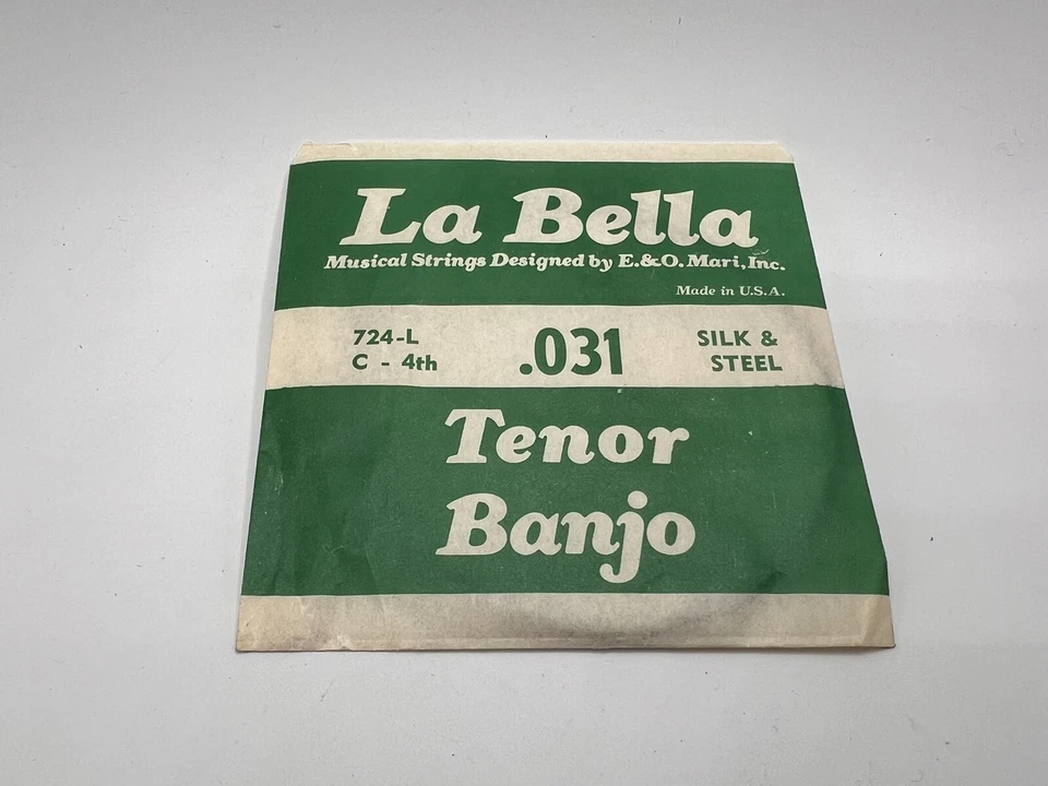 La Bella Tenor Banjo Musical Strings USA, .031 Silk And Steel - Image 1 of 1