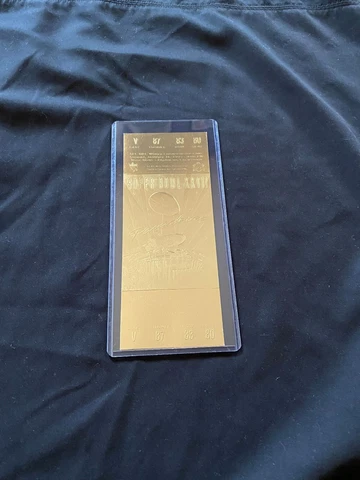 Dallas Cowboys vs. Buffalo Bills Super Bowl XXVII 22kt Gold Ticket (NEW) Cover