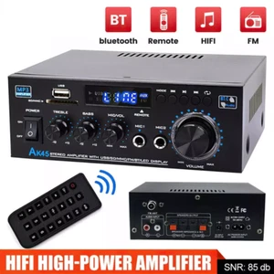 600W bluetooth Stereo Amplifier Amp HIFI Audio Radio 2CH USB AUX FM Car Home AU - Picture 1 of 12