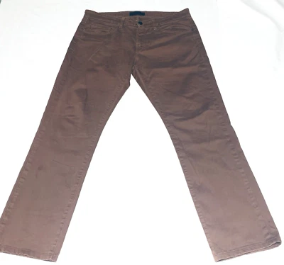 Мужские прямые коричневые брюки-чино J BRAND размер 33x30 - Изображение 1 из 4
