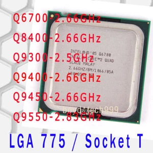 Intel Core 2 Quad Q6700 Q8400 Q9300 Q9400 Q9450 Q9550 LGA 775/T CPU Processor - Imagen 1 de 7