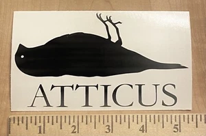 Blink 182 Mark Hoppus Tom DeLonge Guitar Atticus Logo Black Vinyl Decal Sticker - Picture 1 of 1