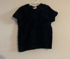 T-shirt bébé noir flou vintage Knitworks