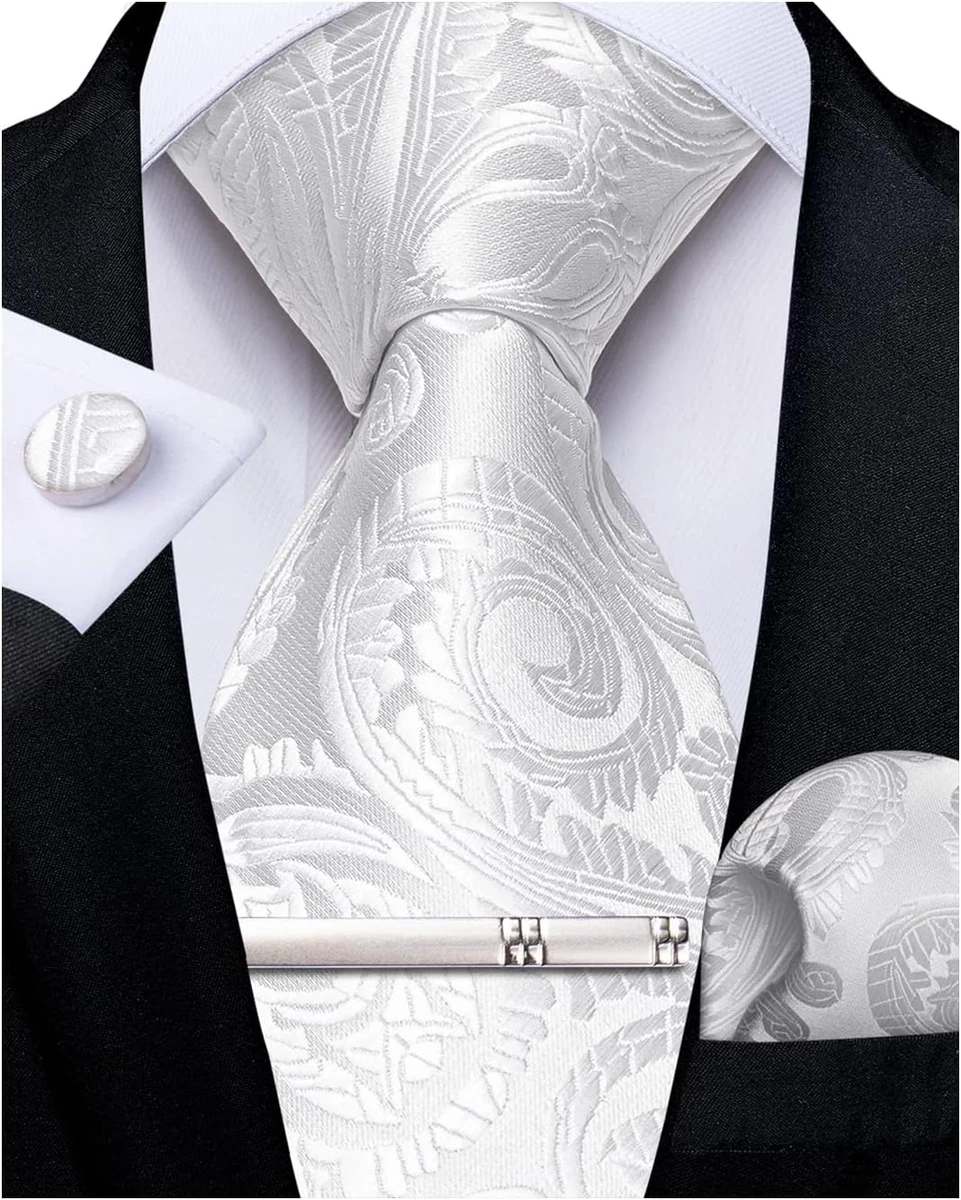 Mens Plain Satin Wedding Formal Casual Clip On Tie - Optional