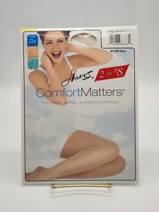 Hanes Comfort Matters Control Top Strumpfhose Größe CD elfenbeindurchsichtig 1999 Stil 00L81 - Bild 1 von 6