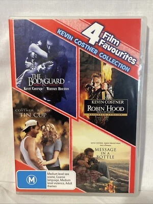 Bodyguard/ Robin Hood/ Tin Cup/ Message in a Bottle DVD Set - Kevin Costner VGC - Image 1 of 4