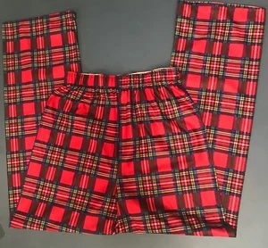 NEW Robinson Flannel Pants, Red Multicolor Plaid, Unisex YOUTH LARGE (Size14-16) - Picture 1 of 3