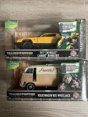 Lote de 2 Jada Transformers Wheeljack & Bumblebee Rise of the Beasts 2023 1:32 Foto 1 de 3