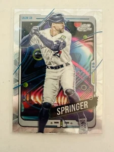George Springer - 2024 Topps Cosmic Chrome Nucleus Refractors, Blue Jays - Imagen 1 de 2
