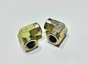 2 WEATHERHEAD C3509x6 3/8" FNPT x 3/8" FNPT 90 Degree FEMALE Elbow Pipe Fitting - Picture 1 of 5