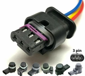 Parksensor Stecker 3 Pin Stecker schwarz für Volvo XC90 XC60 XC40 V60 V90 S60 - Bild 1 von 5