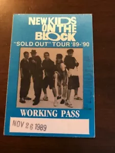 New Kids On The Block - Hangin' Tough Tour - Satin Working Pass - 26.11.1989 - Bild 1 von 1