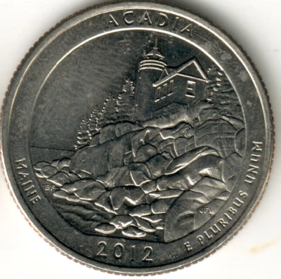 USA - 2012P - Washington ¼ $ - Acadia - Rare - #14611 - Image 1 of 2
