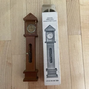 Vintage Concord Miniatures Victorian Grandfather Clock 1:12 NIB - Picture 1 of 5