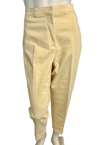 Ruby Road Women's All Day Pants Yellow 16 NWT - Picture 1 of 4