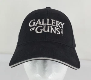 Gallery Of Guns Hat Black Adult Adjustable Ball Cap Strapback Curve Bill NWOT - Picture 1 of 10