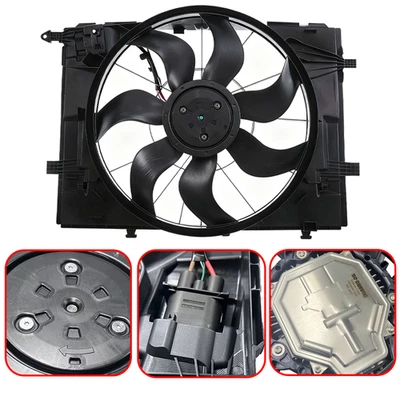 For Mercedes-Benz C300 C200 Engine Radiator Cooling Fan Assy w/ Brushless Motor - Изображение 1 из 4