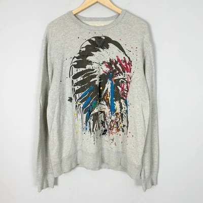 Denim & Supply Ralph Lauren Indian Head Chief Sudadera Azteca Talla XL Para Hombre Foto 1 de 4