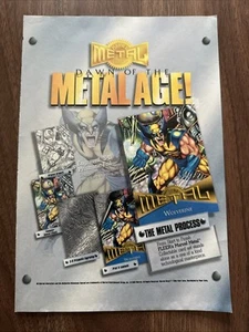 Dawn Of The Metal Age Fleer 1995 Marvel Comics Wolverine X-Men Print Ad/Wall Art - Picture 1 of 1
