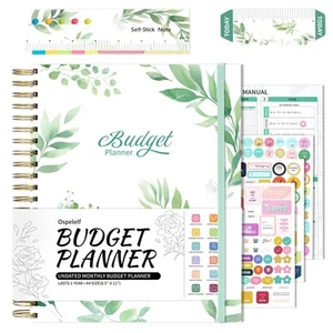 Budget Planner - Monthly Budget Book with Expense Tracker Notebook, Undated 1... - Picture 1 of 6