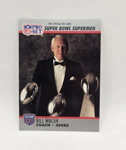 Carta Calcio 1990 Bill Walsh San Francisco 49ers SuperBowl Superman Pro Set #31 - Foto 1 di 2