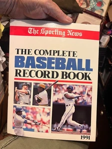 `The sporting news complete baseball record book 1991 mint - Picture 1 of 5