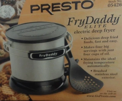 Fritadeira elétrica Presto FryDaddy Elite 05426 óleo 4 xícaras prata - Imagem 1 de 4