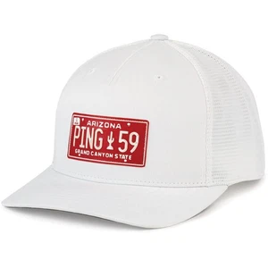 Ping License Plate Cap (White, Adjustable) Golf Hat NEW - Picture 1 of 1