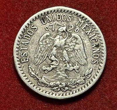 Mexico 20 Centavos 1937 Silver Coin KM#438 T9151 - Image 1 of 2
