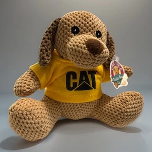 Chelsea Teddy Bear Co - Crocheted Pup with a CAT shirt - cute dog plush 6in - Picture 1 of 2