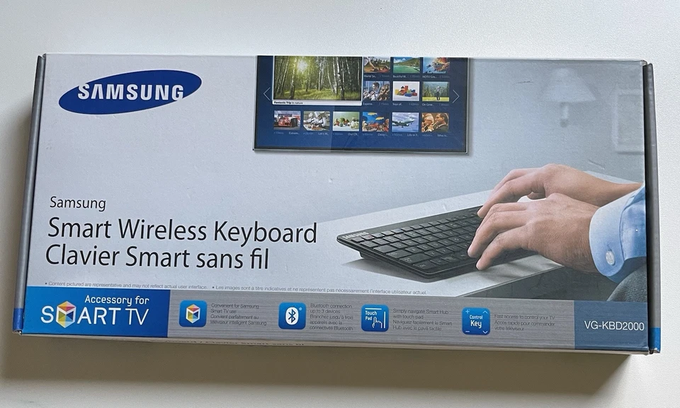 Samsung VG-KBD2000 Smart Hub TV Remote Wireless Bluetooth Keyboard - Image 1 of 2