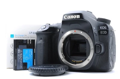Excellent+5 Canon EOS 80D 24.2 MP Digital SLR Camera Black Body Only w/ Charger - Image 1 of 4